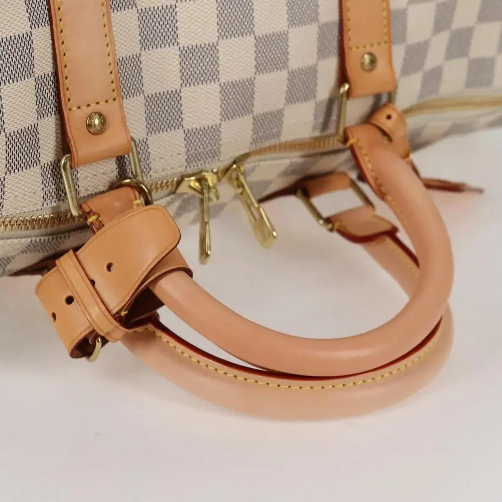 LOUIS VUITTON Damier Azur Keepall 50 Boston Bag N41430